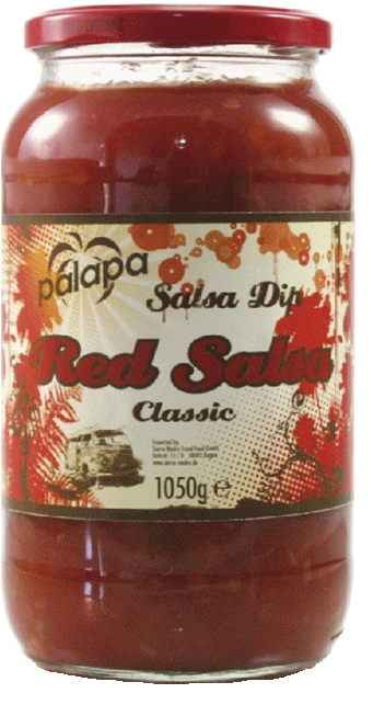 Tex-Mex Red Salsa Classic Dip Universāla Tex-Mex Salsa, saldskāba, bieza ar tomātiem gabaliņos, maig…