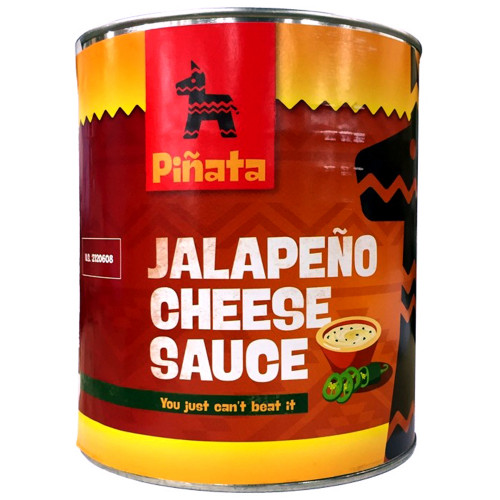 Jalapeño Cheese Sauce krēmīgs, maigs, iemērcēšanai & daudz kam vēl Iepak. 6 x 3000 g